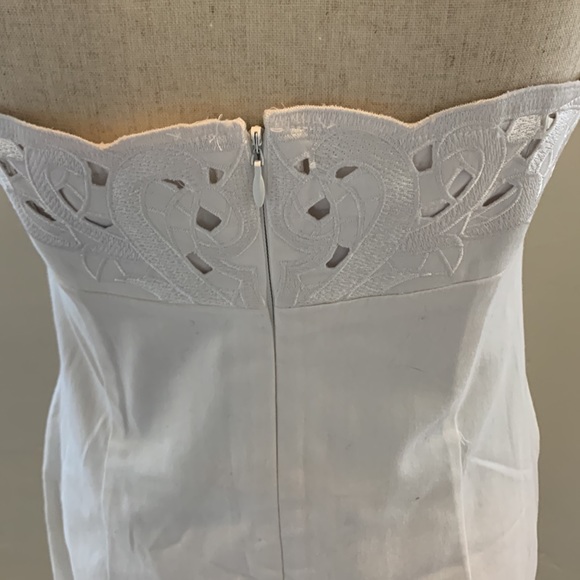 WHBM White Strapless Fancy Dress NWT - Picture 9 of 14